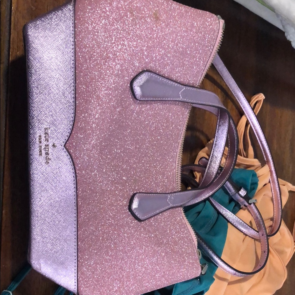 Kate Spade Pink Glitter Crossbody Bag